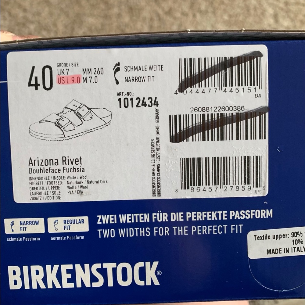 New! Birkenstock Arizona Rivet Sz 6US (37) Fuchsia - Picture 8 of 8